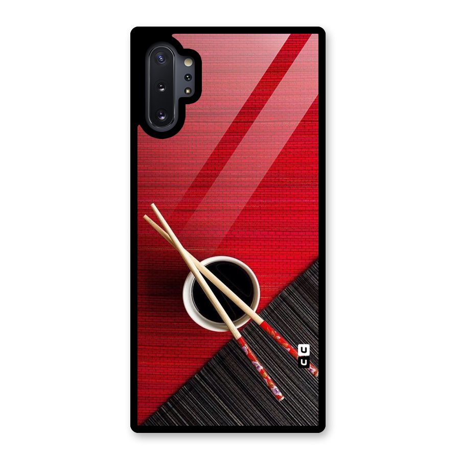 Chopstick Design Glass Back Case for Galaxy Note 10 Plus