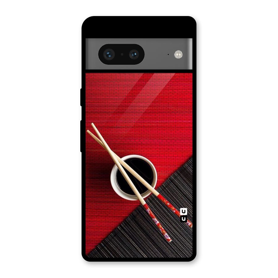 Chopstick Design Glass Back Case for Google Pixel 7