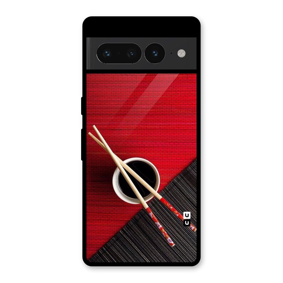 Chopstick Design Glass Back Case for Google Pixel 7 Pro