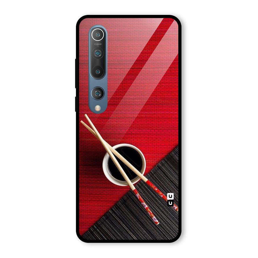 Chopstick Design Glass Back Case for Mi 10