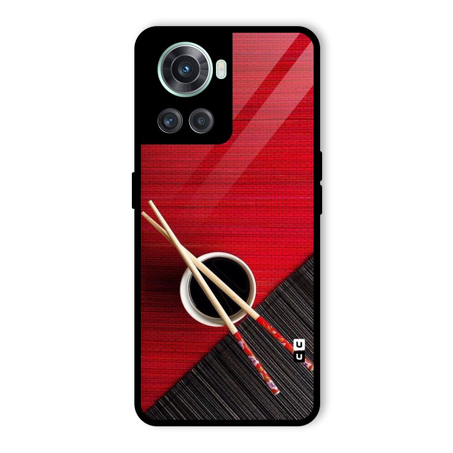 Chopstick Design Glass Back Case for OnePlus 10R