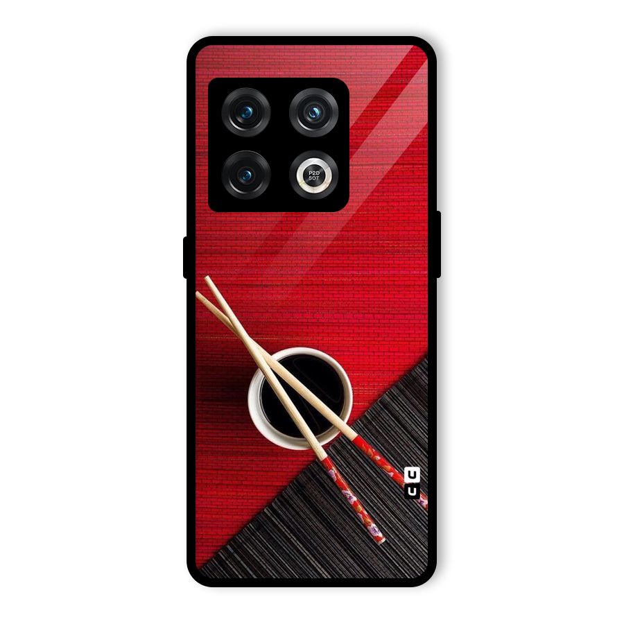 Chopstick Design Glass Back Case for OnePlus 10 Pro 5G