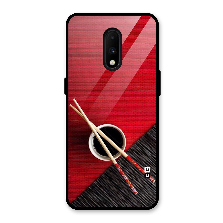 Chopstick Design Glass Back Case for OnePlus 7