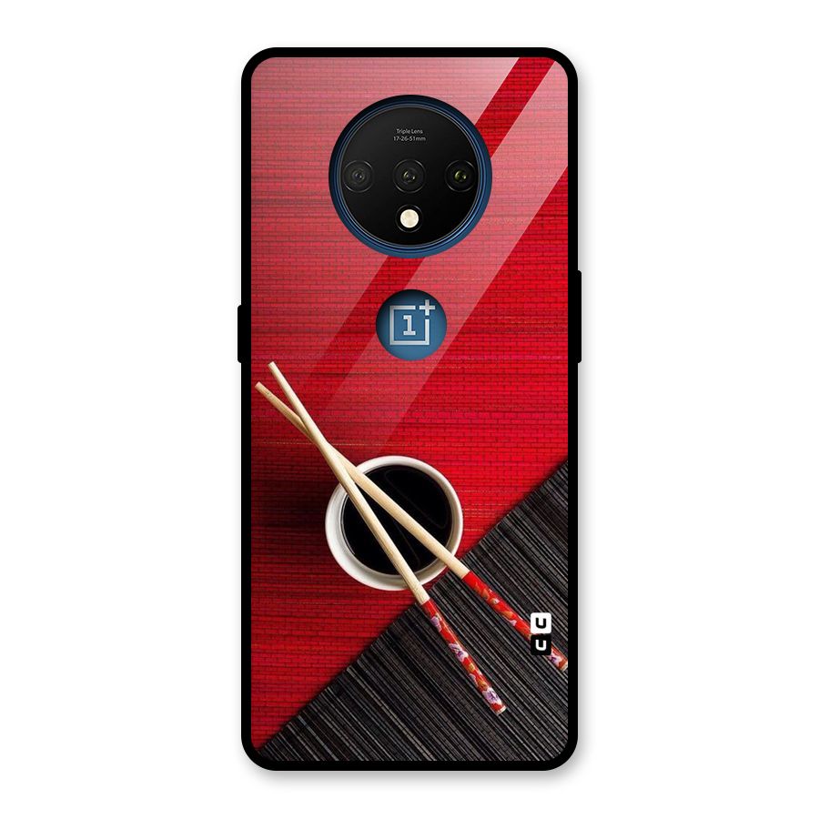 Chopstick Design Glass Back Case for OnePlus 7T