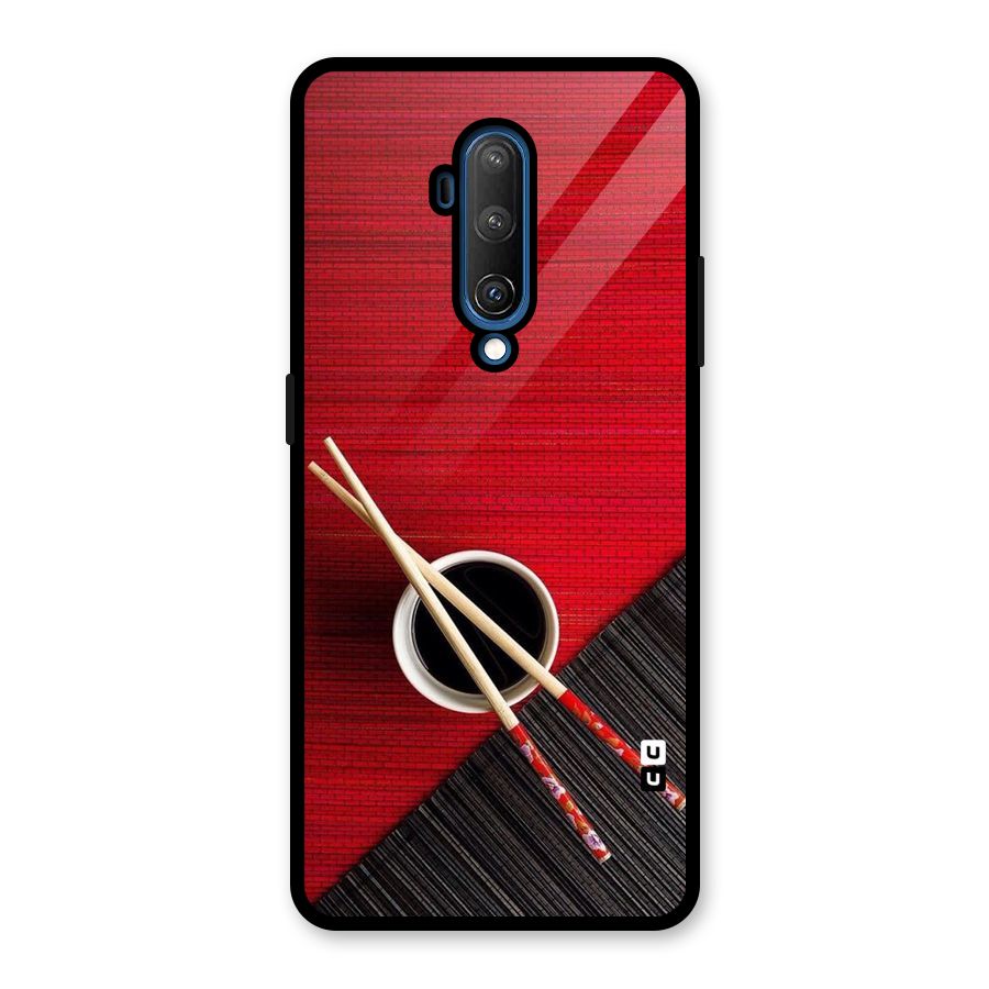 Chopstick Design Glass Back Case for OnePlus 7T Pro