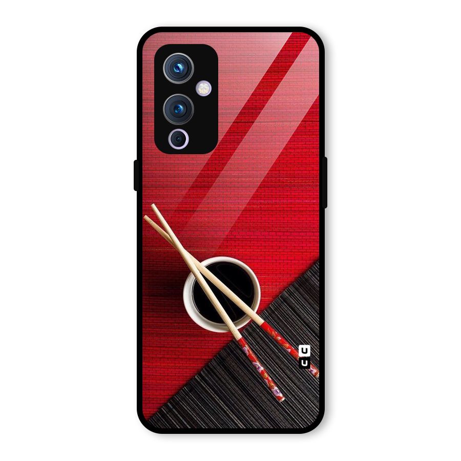 Chopstick Design Glass Back Case for OnePlus 9