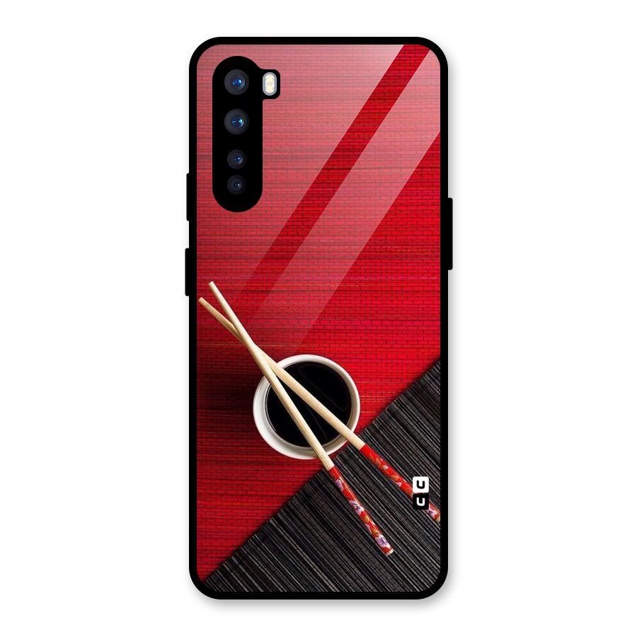 Chopstick Design Glass Back Case for OnePlus Nord