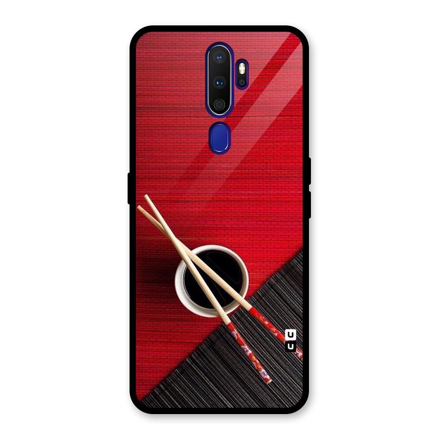 Chopstick Design Glass Back Case for Oppo A9 (2020)