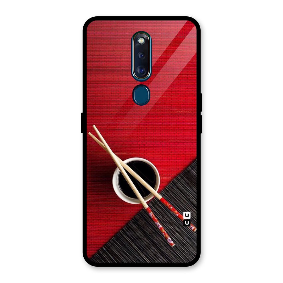 Chopstick Design Glass Back Case for Oppo F11 Pro