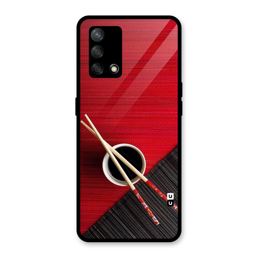 Chopstick Design Glass Back Case for Oppo F19