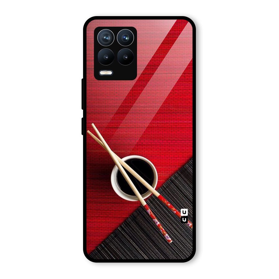 Chopstick Design Glass Back Case for Realme 8