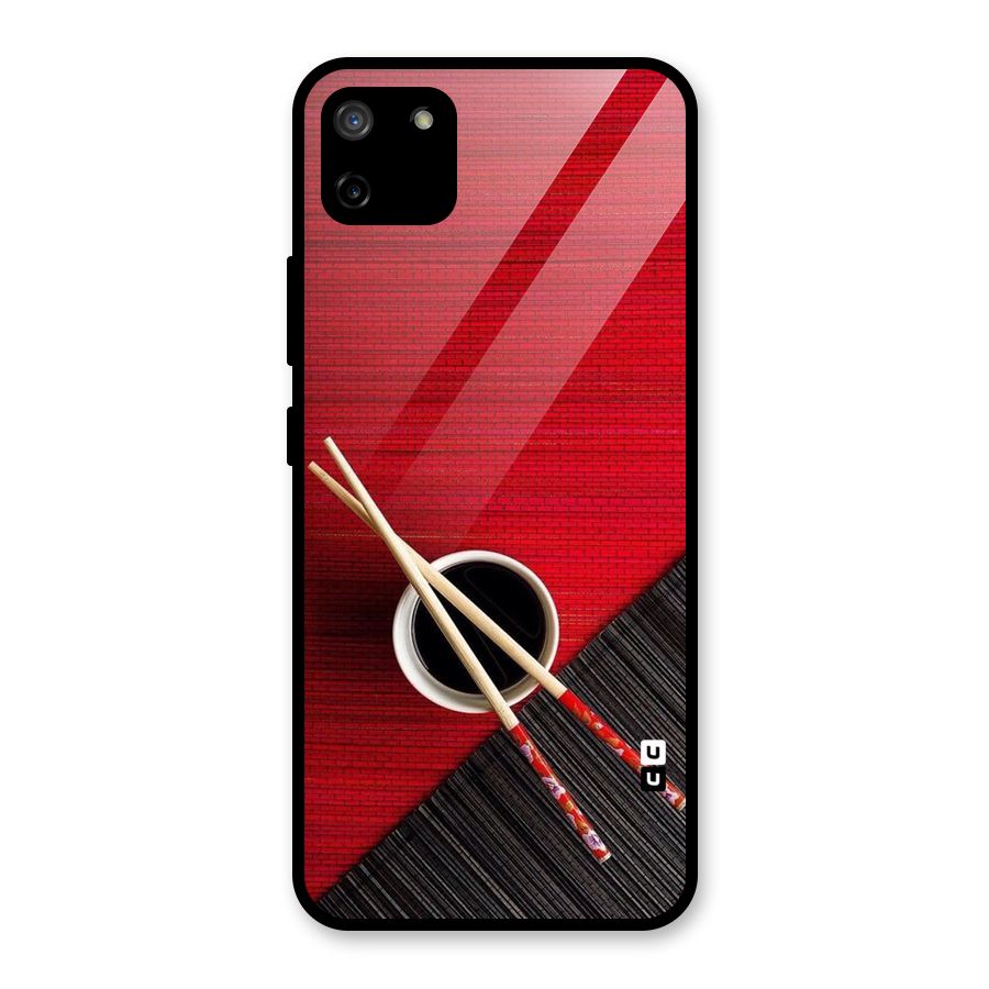 Chopstick Design Glass Back Case for Realme C11