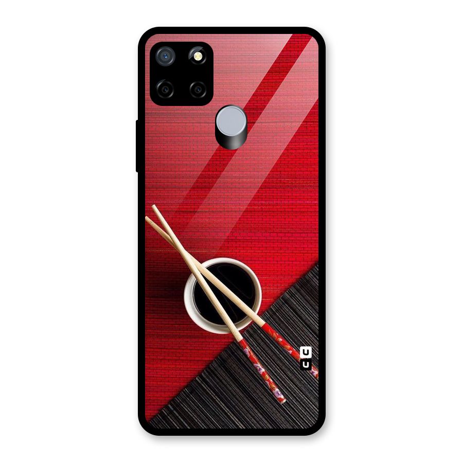 Chopstick Design Glass Back Case for Realme C12