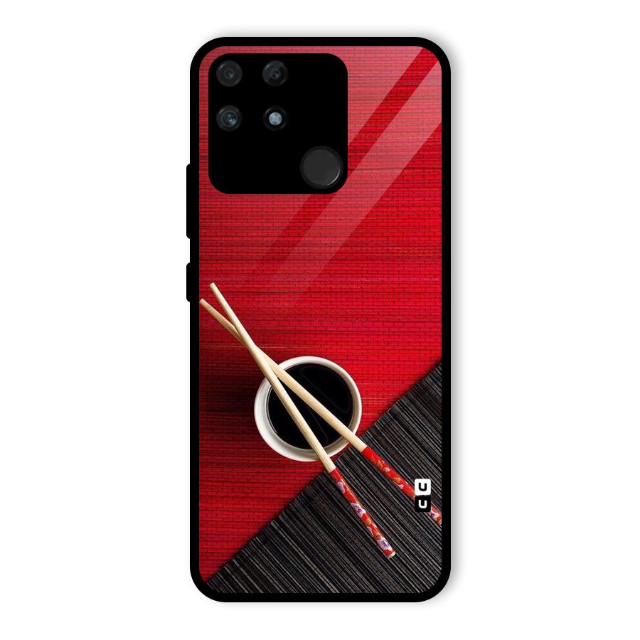 Chopstick Design Glass Back Case for Realme Narzo 50A
