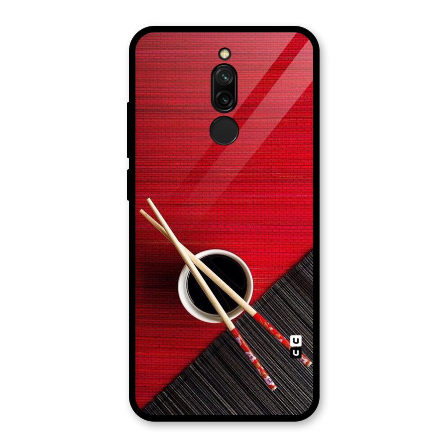 Chopstick Design Glass Back Case for Redmi 8