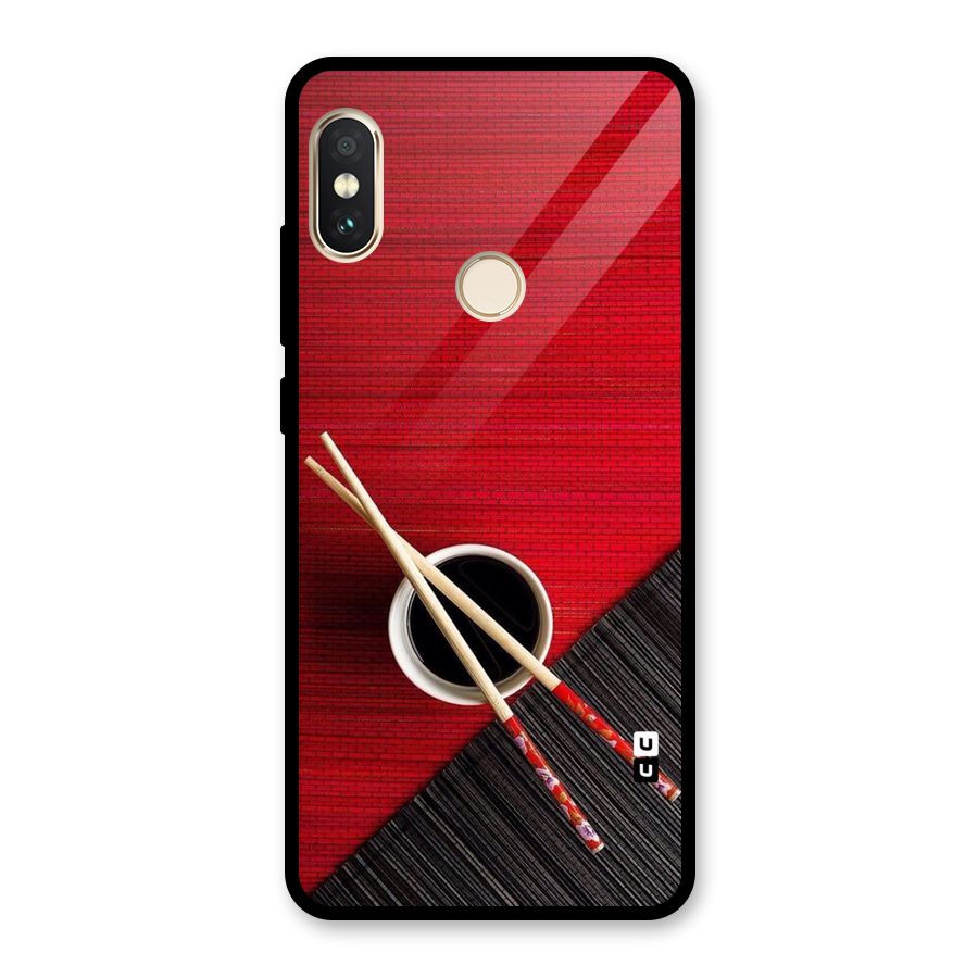 Chopstick Design Glass Back Case for Redmi Note 5 Pro