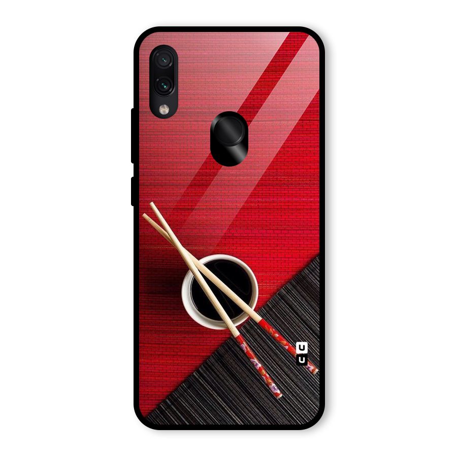 Chopstick Design Glass Back Case for Redmi Note 7 Pro