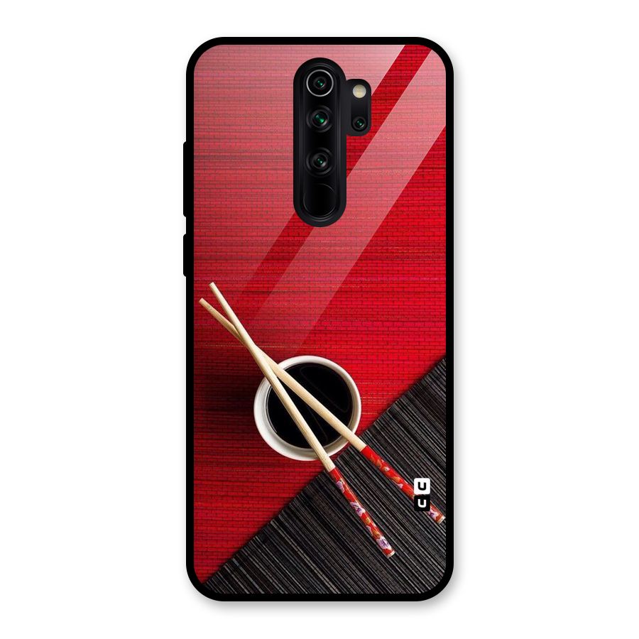 Chopstick Design Glass Back Case for Redmi Note 8 Pro