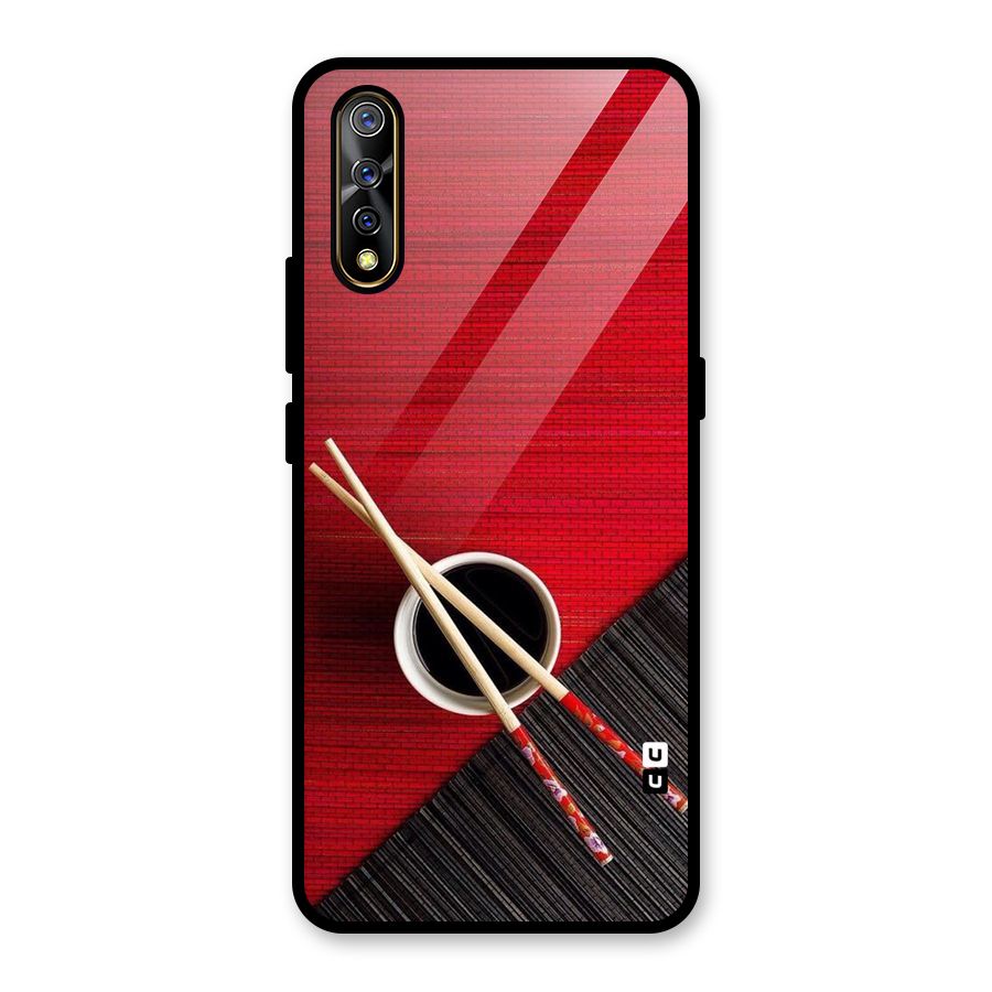 Chopstick Design Glass Back Case for Vivo S1