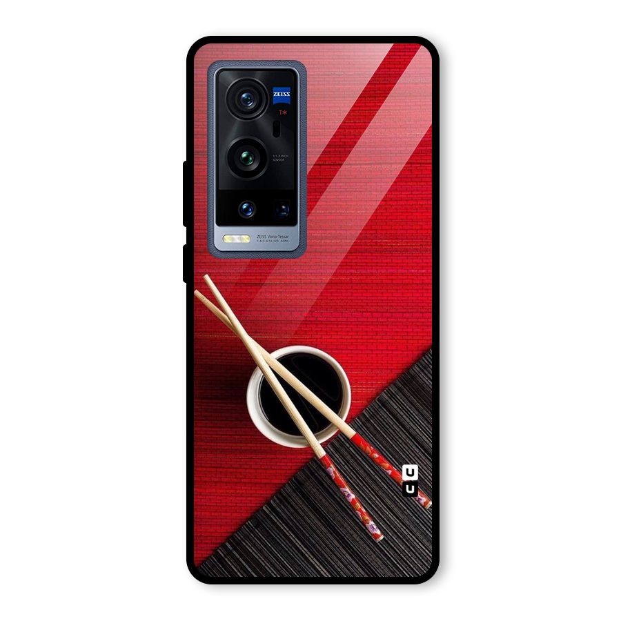 Chopstick Design Glass Back Case for Vivo X60 Pro Plus