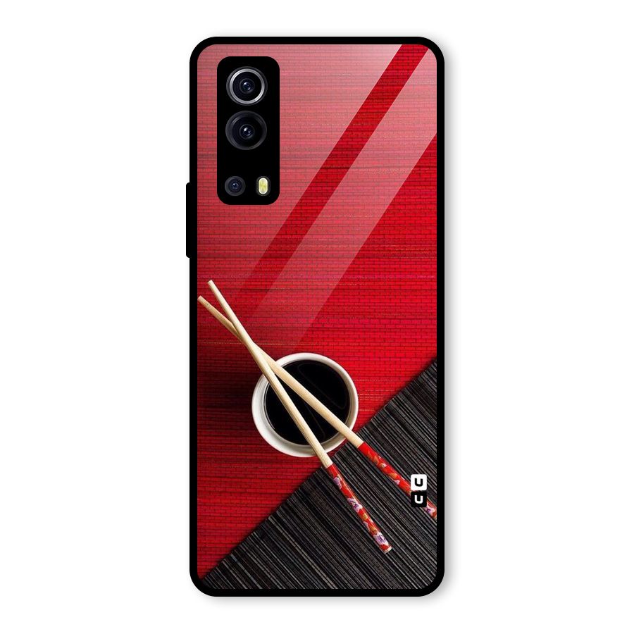 Chopstick Design Glass Back Case for Vivo iQOO Z3