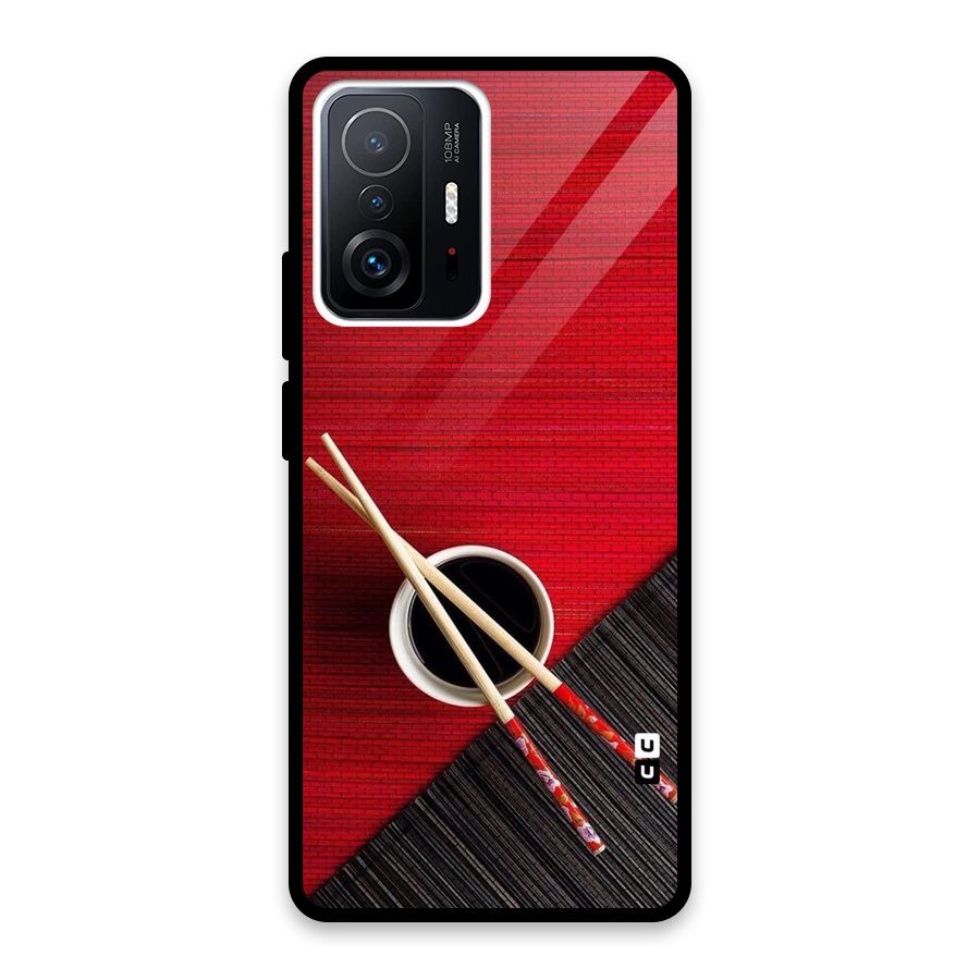 Chopstick Design Glass Back Case for Xiaomi 11T Pro