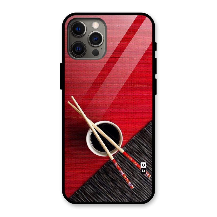 Chopstick Design Glass Back Case for iPhone 12 Pro Max