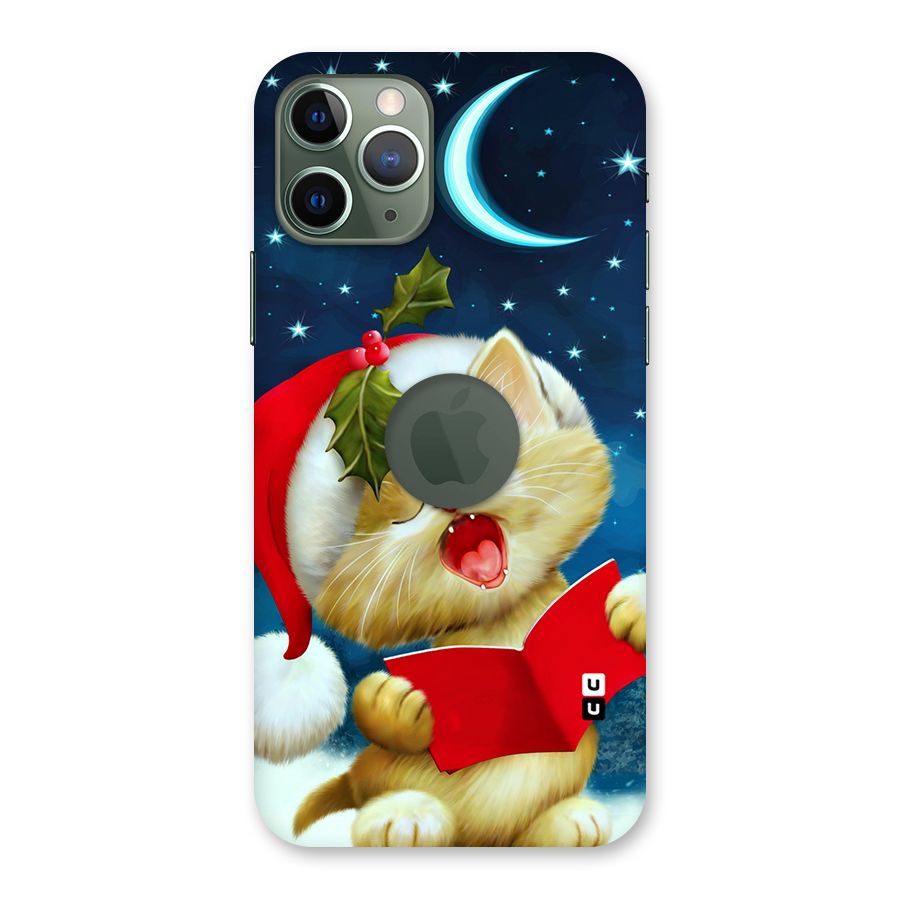 Christmas Cat Back Case for iPhone 11 Pro Logo  Cut