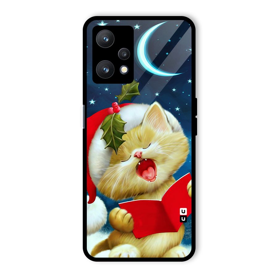 Christmas Cat Glass Back Case for Realme 9 Pro 5G