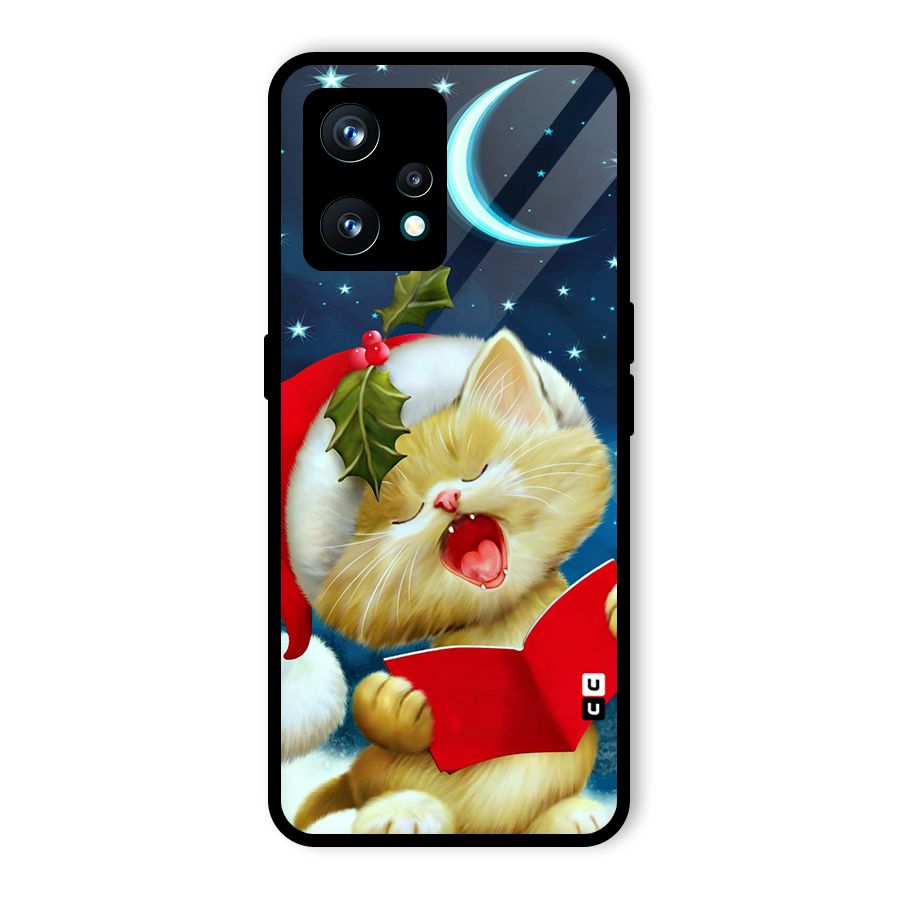 Christmas Cat Glass Back Case for Realme 9 Pro Plus 5G