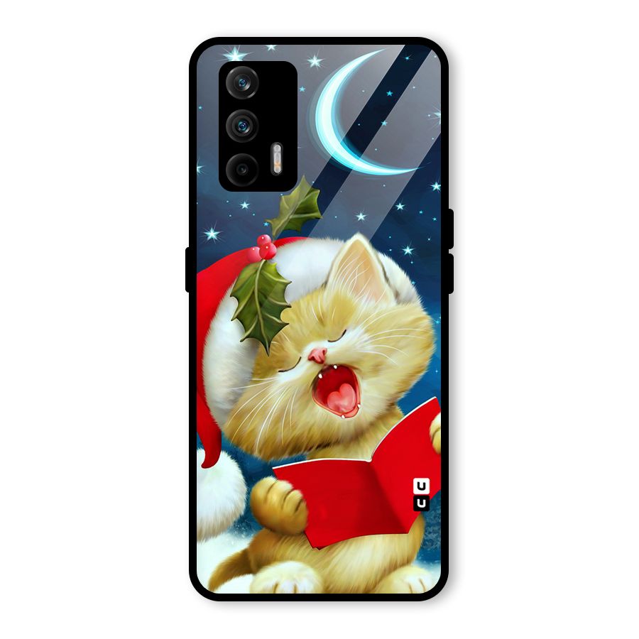 Christmas Cat Glass Back Case for Realme GT 5G
