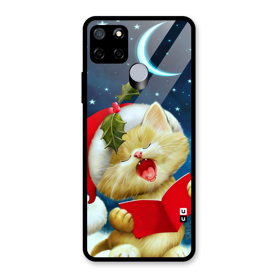Christmas Cat Glass Back Case for Realme Narzo 20