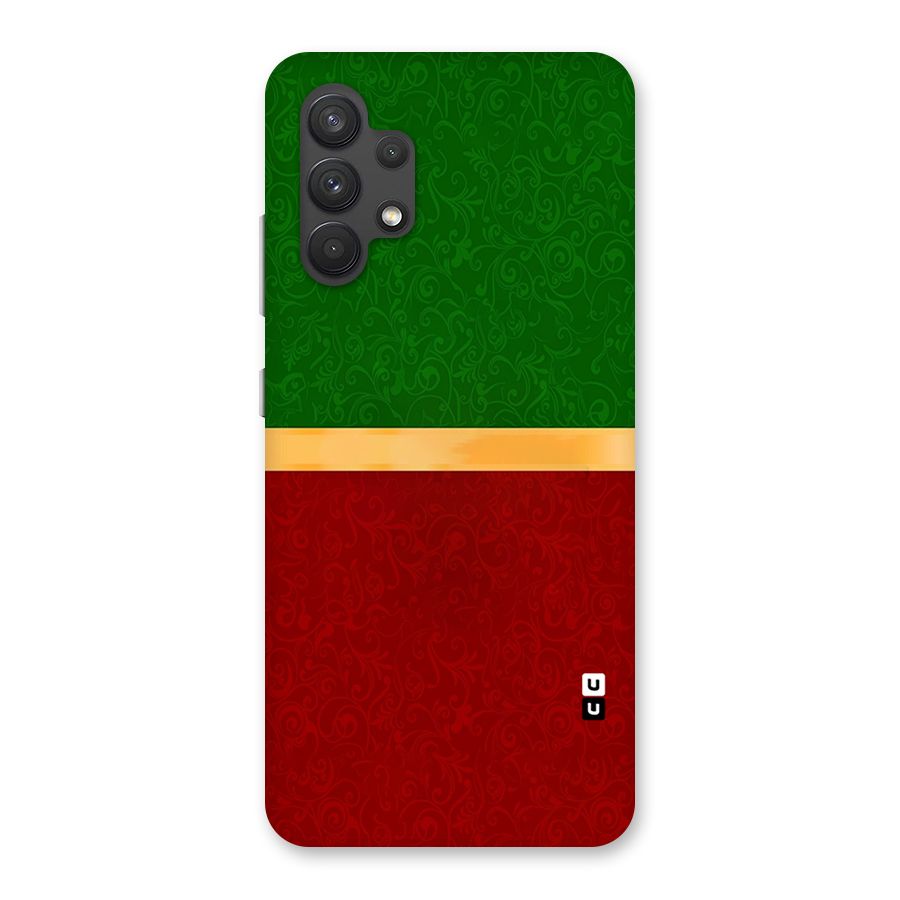 Christmas Colors Stripe Back Case for Galaxy A32