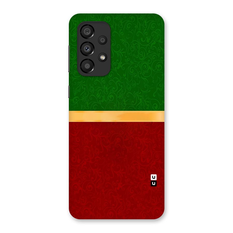 Christmas Colors Stripe Back Case for Galaxy A33 5G