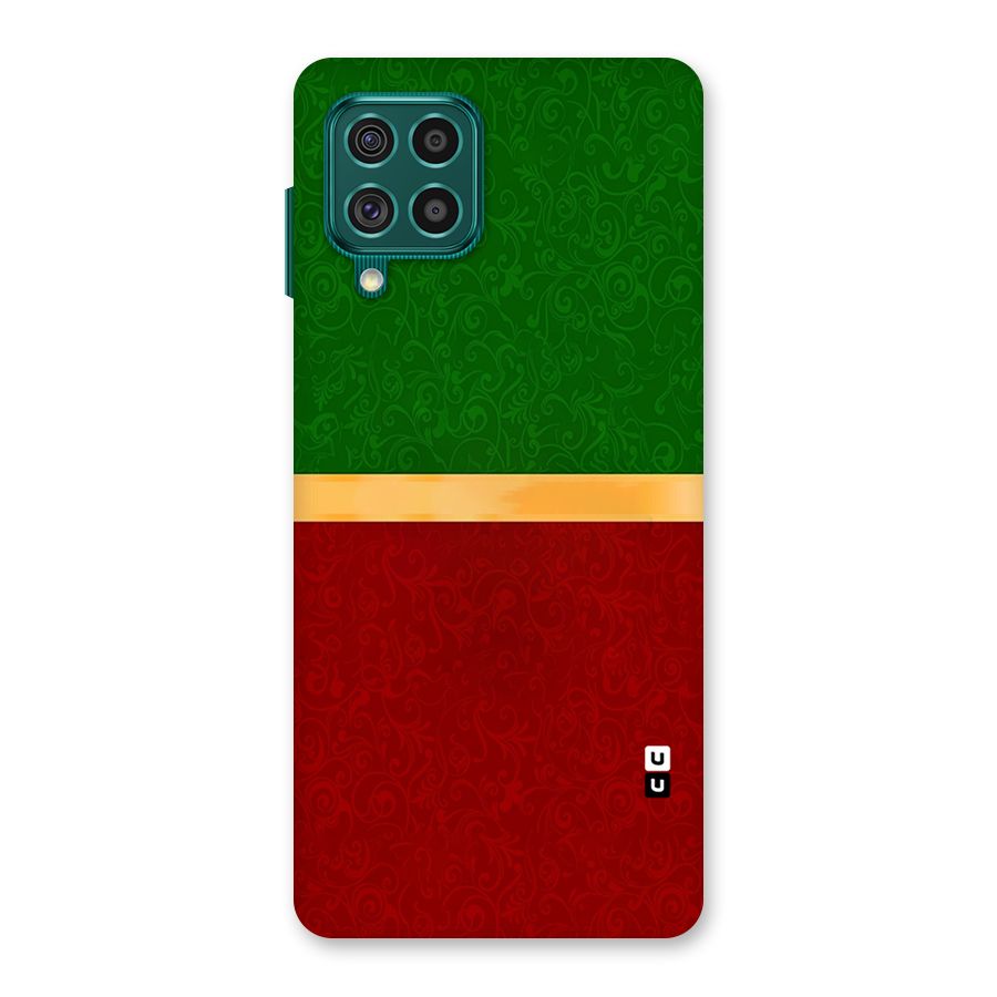Christmas Colors Stripe Back Case for Galaxy F62