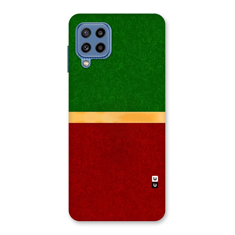 Christmas Colors Stripe Back Case for Galaxy M32