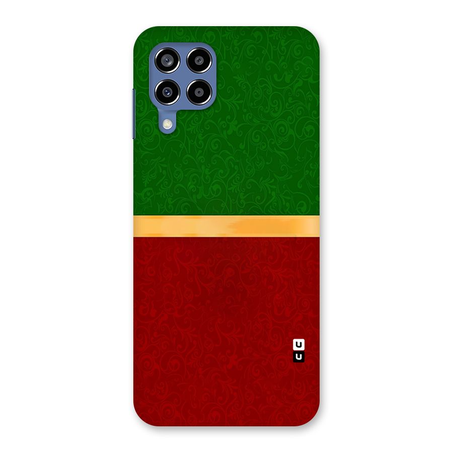 Christmas Colors Stripe Back Case for Galaxy M53 5G