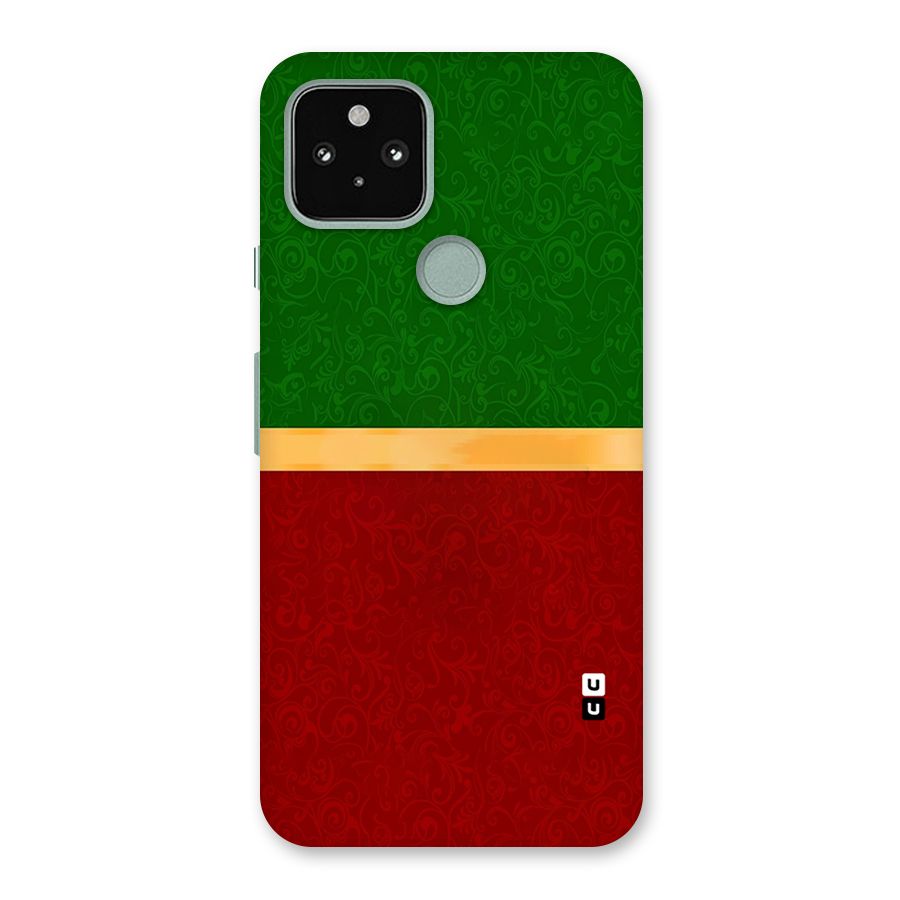 Christmas Colors Stripe Back Case for Google Pixel 5
