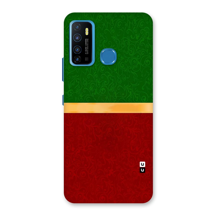 Christmas Colors Stripe Back Case for Infinix Hot 9