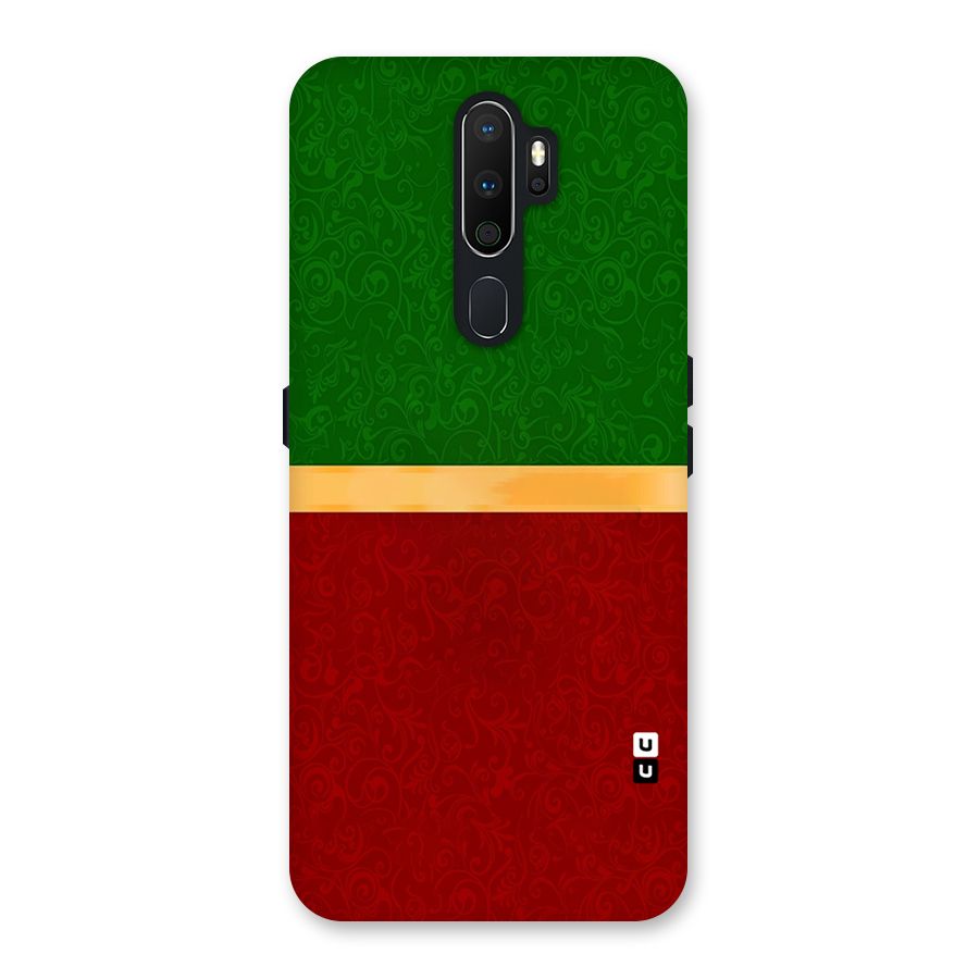 Christmas Colors Stripe Back Case for Oppo A5 (2020)