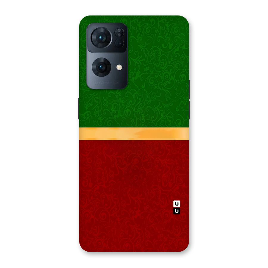 Christmas Colors Stripe Back Case for Oppo Reno7 Pro 5G