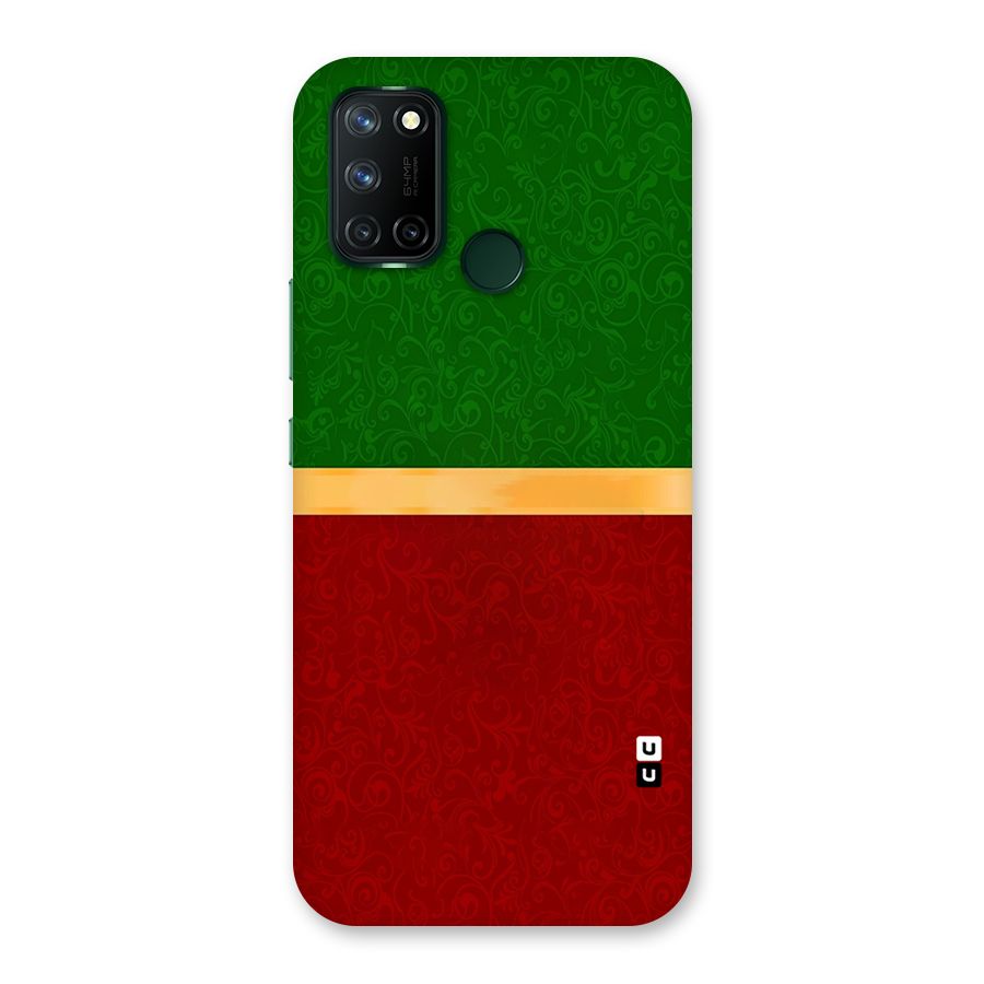 Christmas Colors Stripe Back Case for Realme 7i