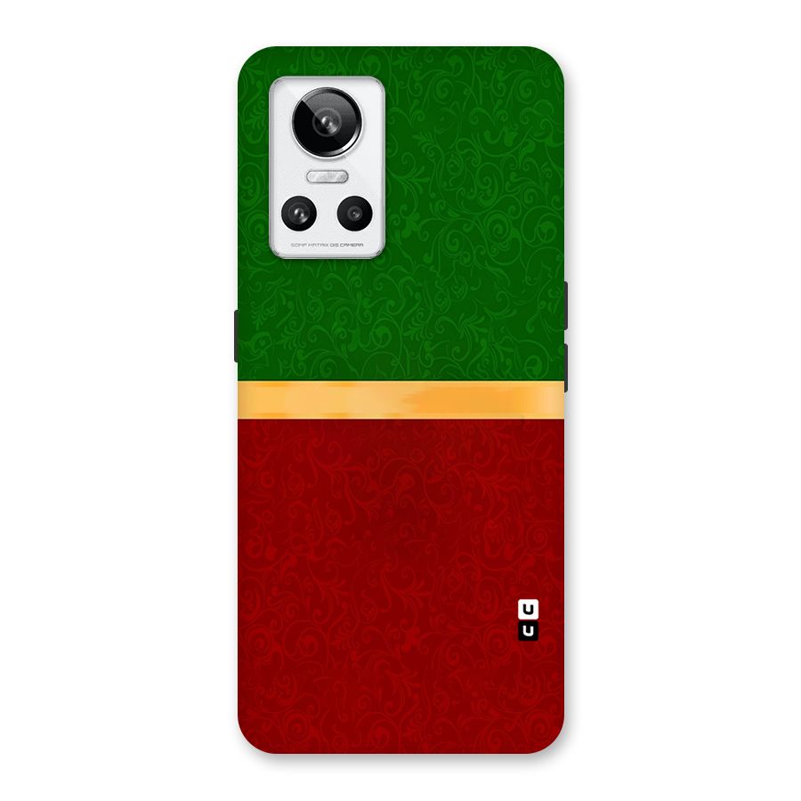Christmas Colors Stripe Back Case for Realme GT Neo 3