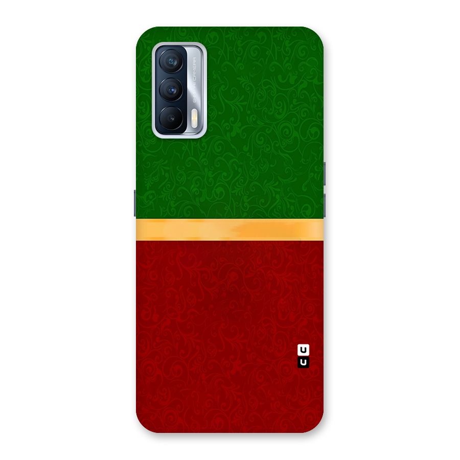 Christmas Colors Stripe Back Case for Realme X7