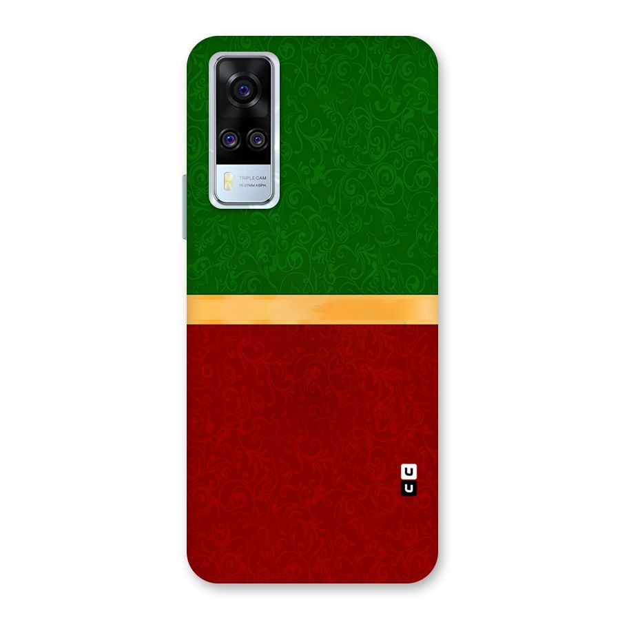 Christmas Colors Stripe Back Case for Vivo Y31