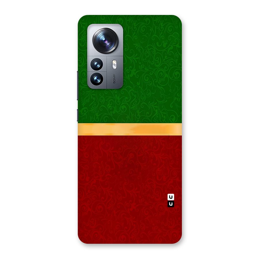Christmas Colors Stripe Back Case for Xiaomi 12 Pro
