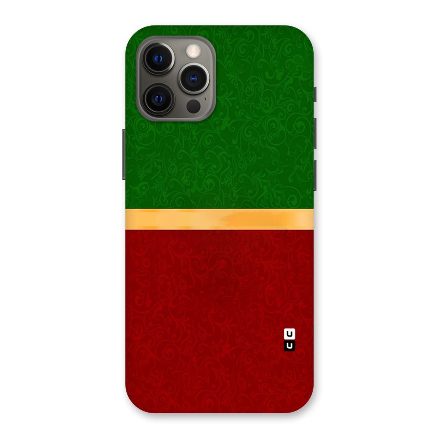 Christmas Colors Stripe Back Case for iPhone 12 Pro Max