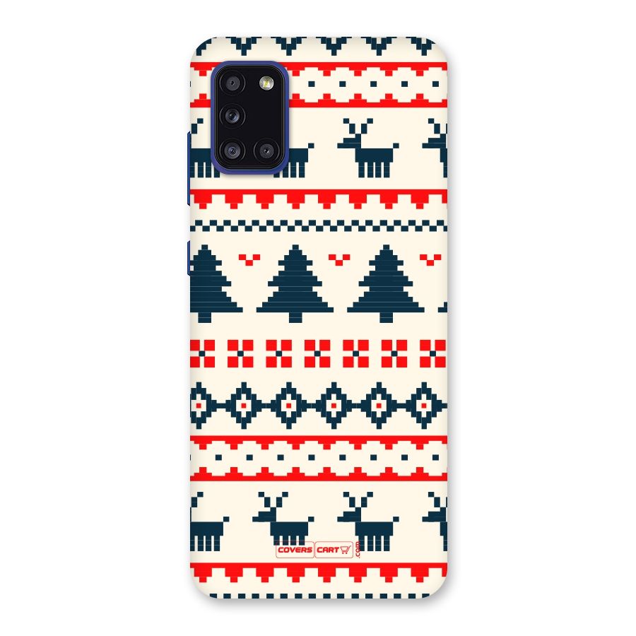 Christmas Design Pattern Back Case for Galaxy A31