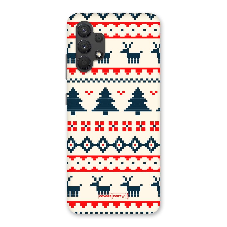 Christmas Design Pattern Back Case for Galaxy A32