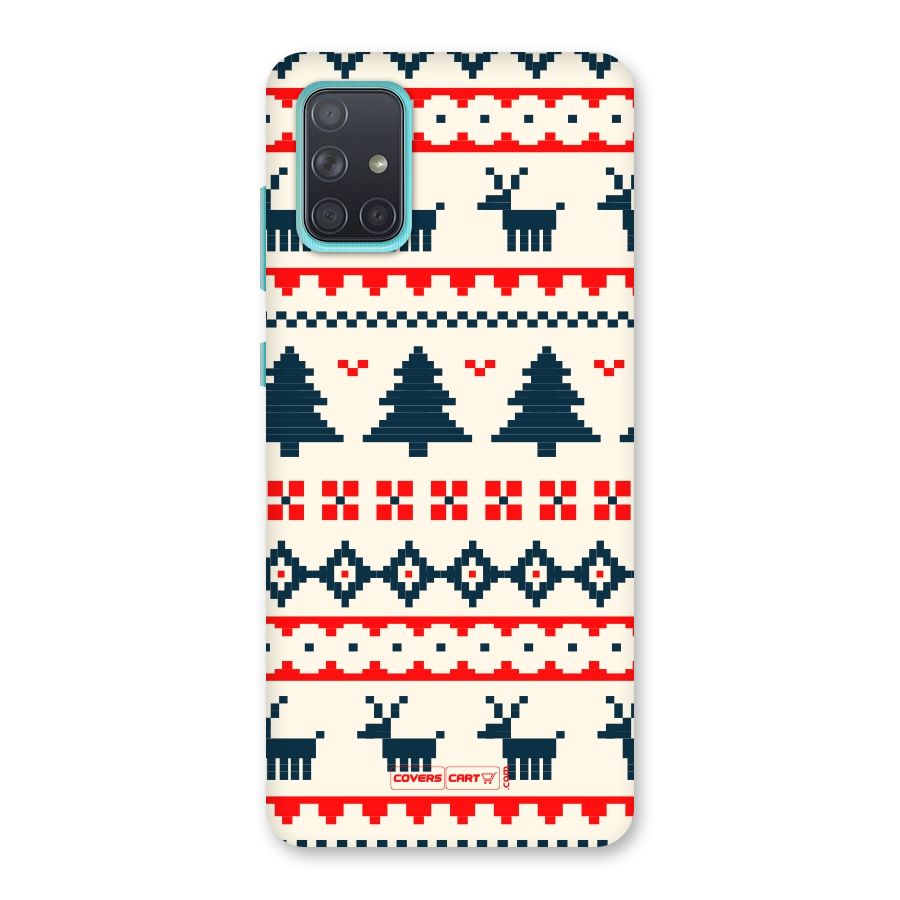 Christmas Design Pattern Back Case for Galaxy A71